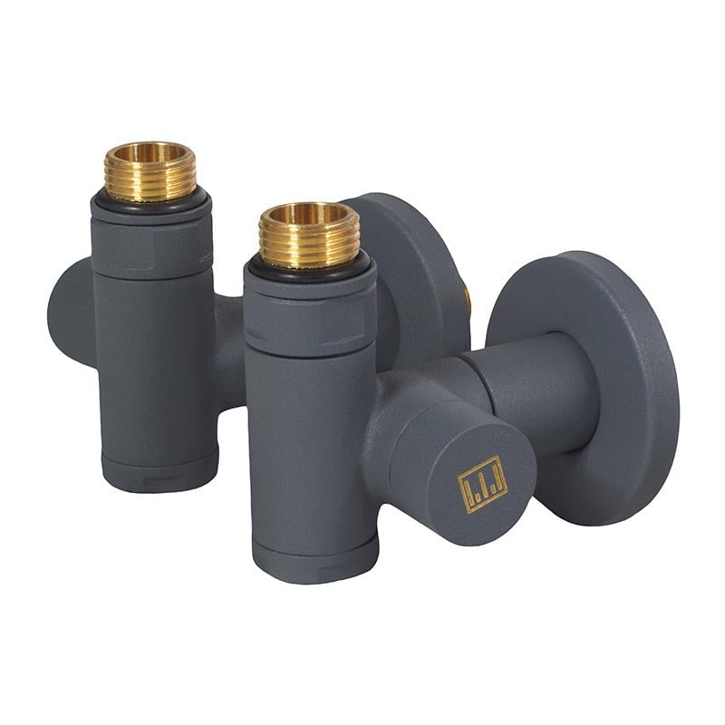 Комплект дизайнерских смесителей под ТЭН Ideale Senso 1/2x1/2" Антрацит (25534)
