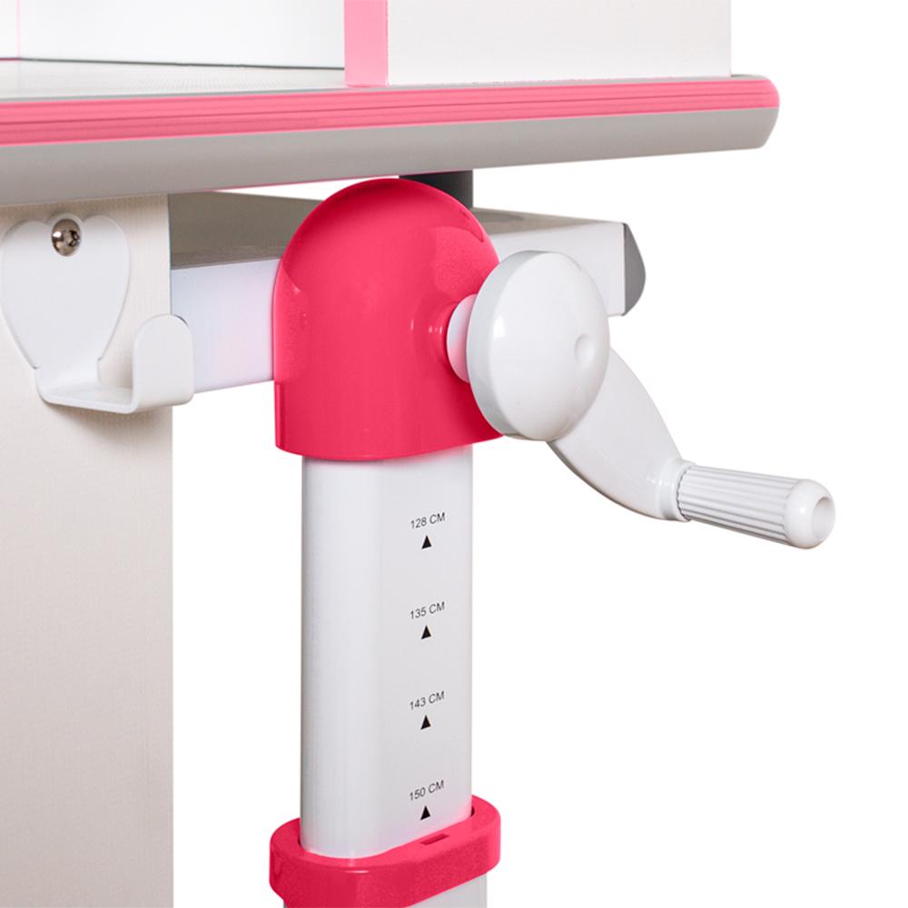 Парта трансформер школьная эргономичная Mealux Sherwood Energy Белый/Розовый (BD-830 W/PN Energy) - фото 10 Парта трансформер школьная эргономичная Mealux Sherwood Energy Белый/Розовый (BD-830 W/PN Energy) - фото 10