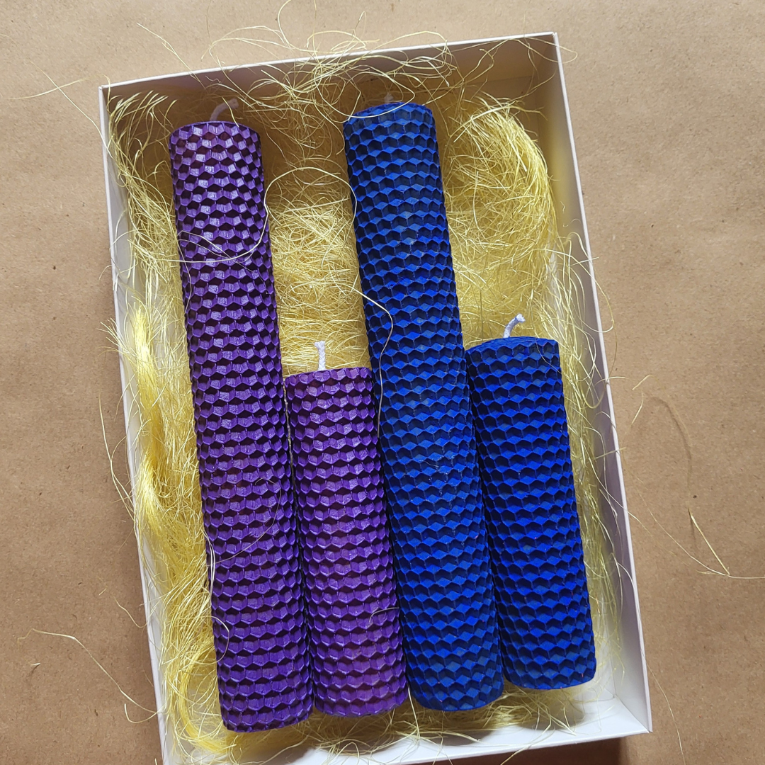 Набор свечей с натуральной вощины Inspiration 4 шт. (387525) - фото 1 Набор свечей с натуральной вощины Inspiration 4 шт. (387525) - фото 1