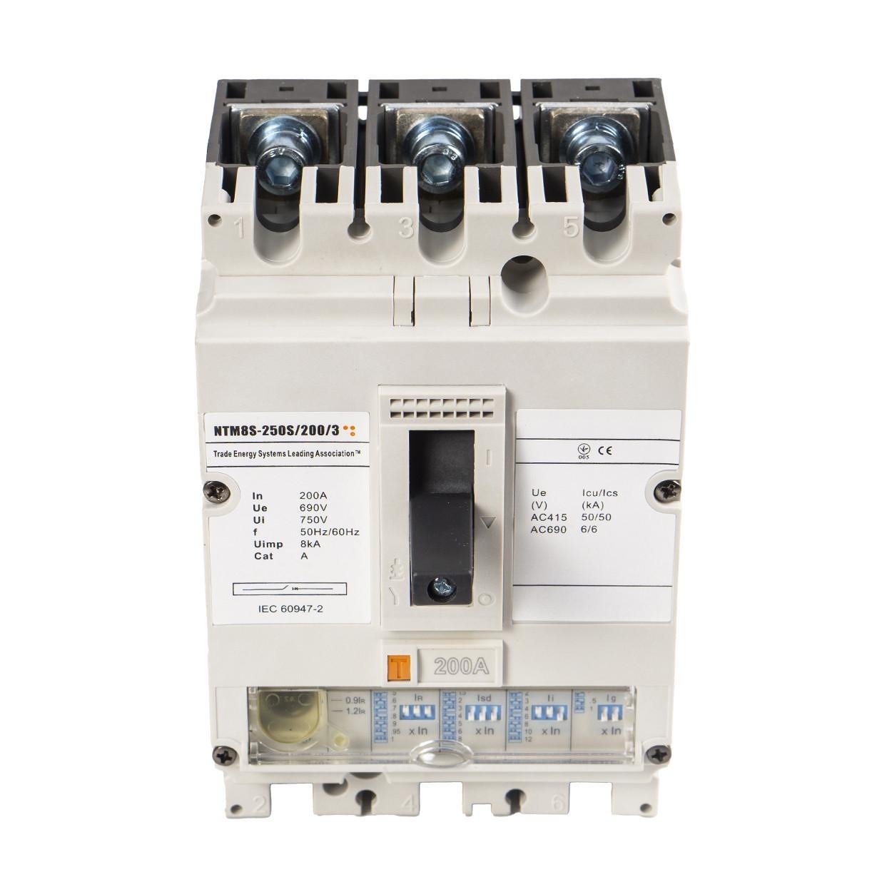 Автоматический выключатель в литом корпусе TESLA WiNbreak NTMBS-250S/200/3 (40) - фото 4 Автоматический выключатель в литом корпусе TESLA WiNbreak NTMBS-250S/200/3 (40) - фото 4