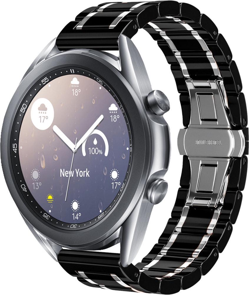 Ремешок керамический Ceramo для Galaxy Watch 3 41 мм Black/White (28724-1E)
