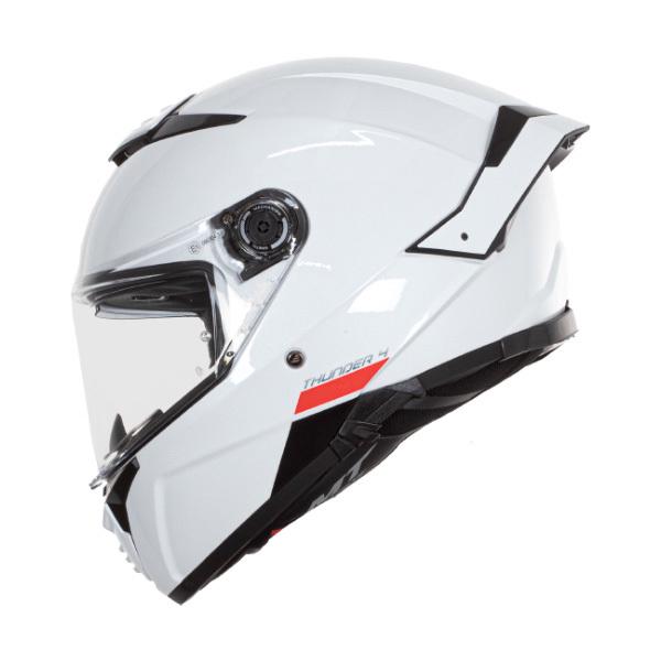 Мотошлем MT HELMETS Thunder 4 SV Solid 2XL Gloss White (46899) - фото 7