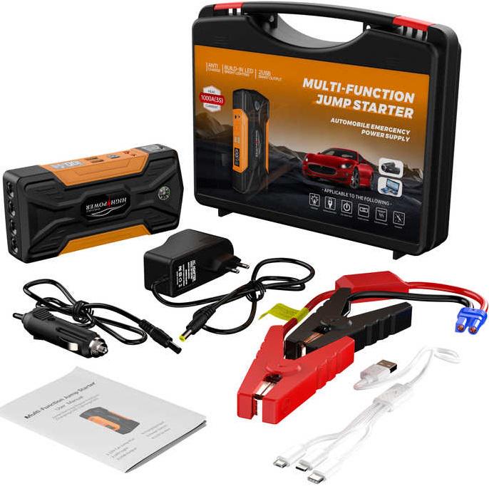 Пуско-зарядное устройство для автомобиля автономное 25000 mAh 2 USB (QY28)