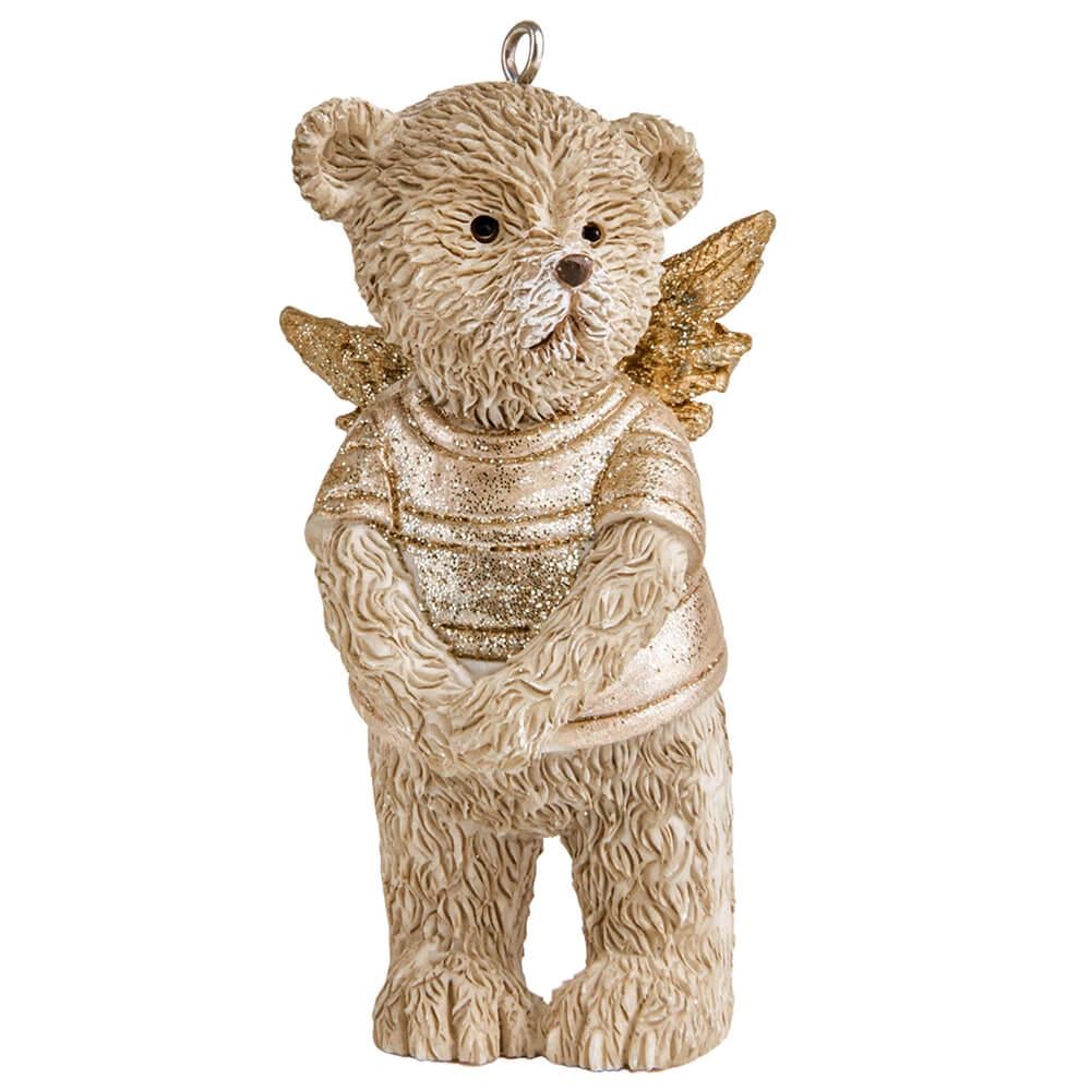 Подвеска новогодняя керамическая на елку Elisey Тедди Песочный (NH-106-K-242)