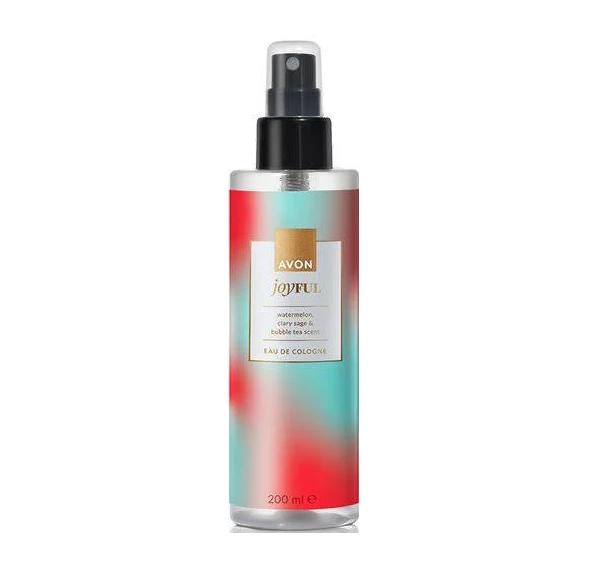 Спрей для тіла Avon Joyful з нотами кавуна/мускатної шавлії/бабл-чаю 200 мл (18634) Спрей для тіла Avon Joyful з нотами кавуна/мускатної шавлії/бабл-чаю 200 мл (18634)