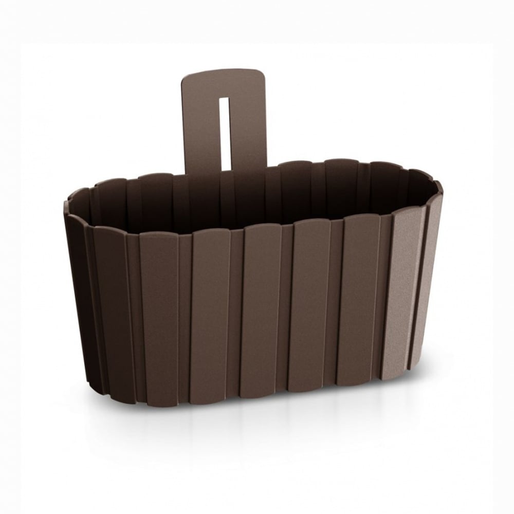 Горшок для цветов Prosperplast Boardee Wall настенный 20 см Коричневый (27450-222)