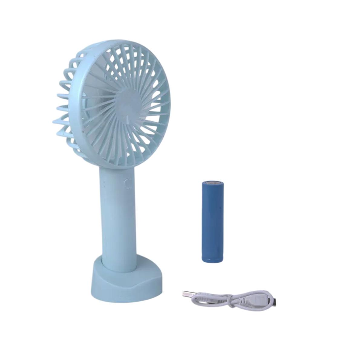 Портативний USB міні вентилятор Eternal Classics Акумулятор Li-Ion 18650 mAh 3,7V 4,5W Blue (200304) - фото 9 Портативний USB міні вентилятор Eternal Classics Акумулятор Li-Ion 18650 mAh 3,7V 4,5W Blue (200304) - фото 9