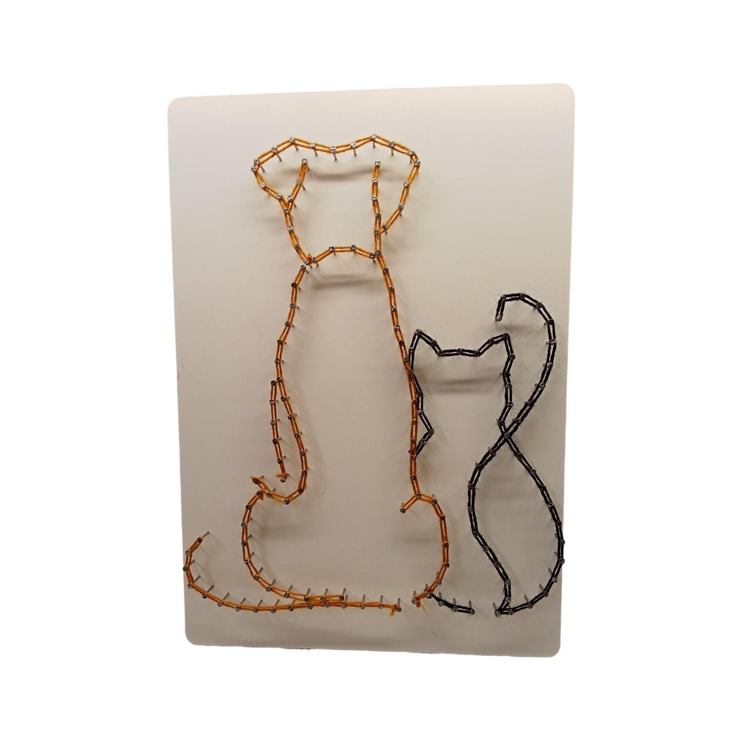 Набір для творчості стринг-арт Кіт та Пес А4 210х300 мм (30727962)