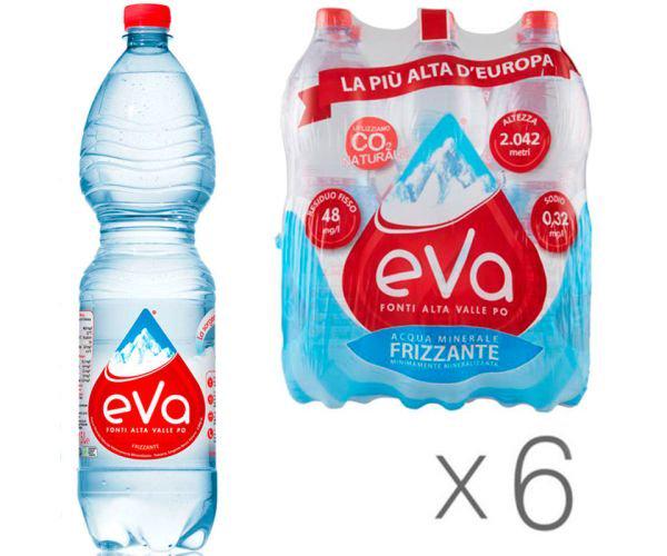 Вода минеральная газированная Acqua Eva 1,5 л 6 шт. - фото 2 Вода минеральная газированная Acqua Eva 1,5 л 6 шт. - фото 2