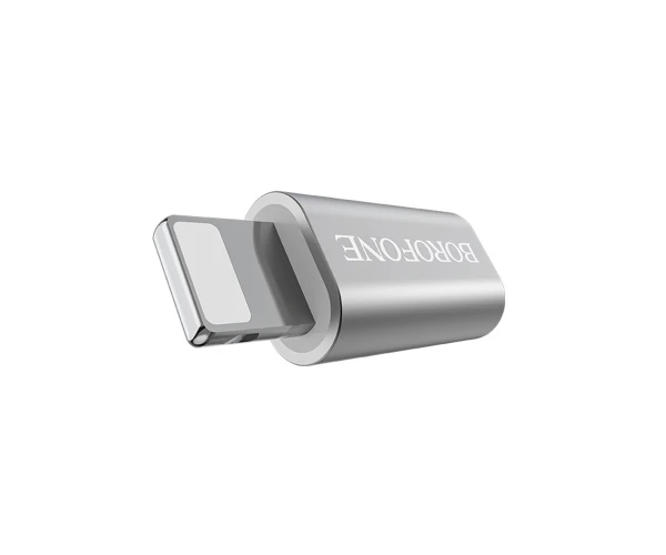 Переходник Otg Borofone BV5 Micro-USB Lightning Silver Переходник Otg Borofone BV5 Micro-USB Lightning Silver