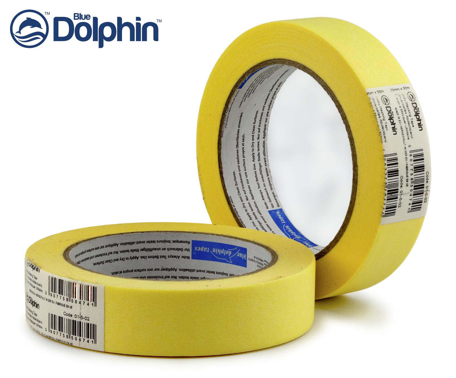 ᐉ Стрічка-скотч малярна Blue Dolphin загального призначення 25 мм х 50 ...