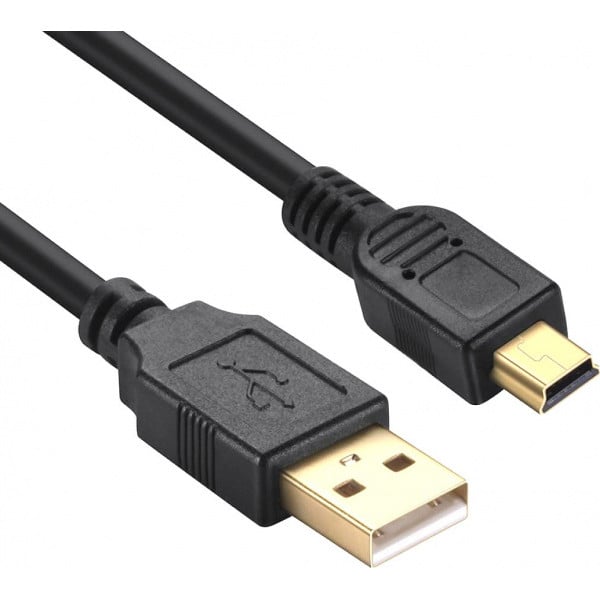 Кабель Vinga USB 2.0 AM to Mini USB 1.8 м (USBAMmini01-1.8)