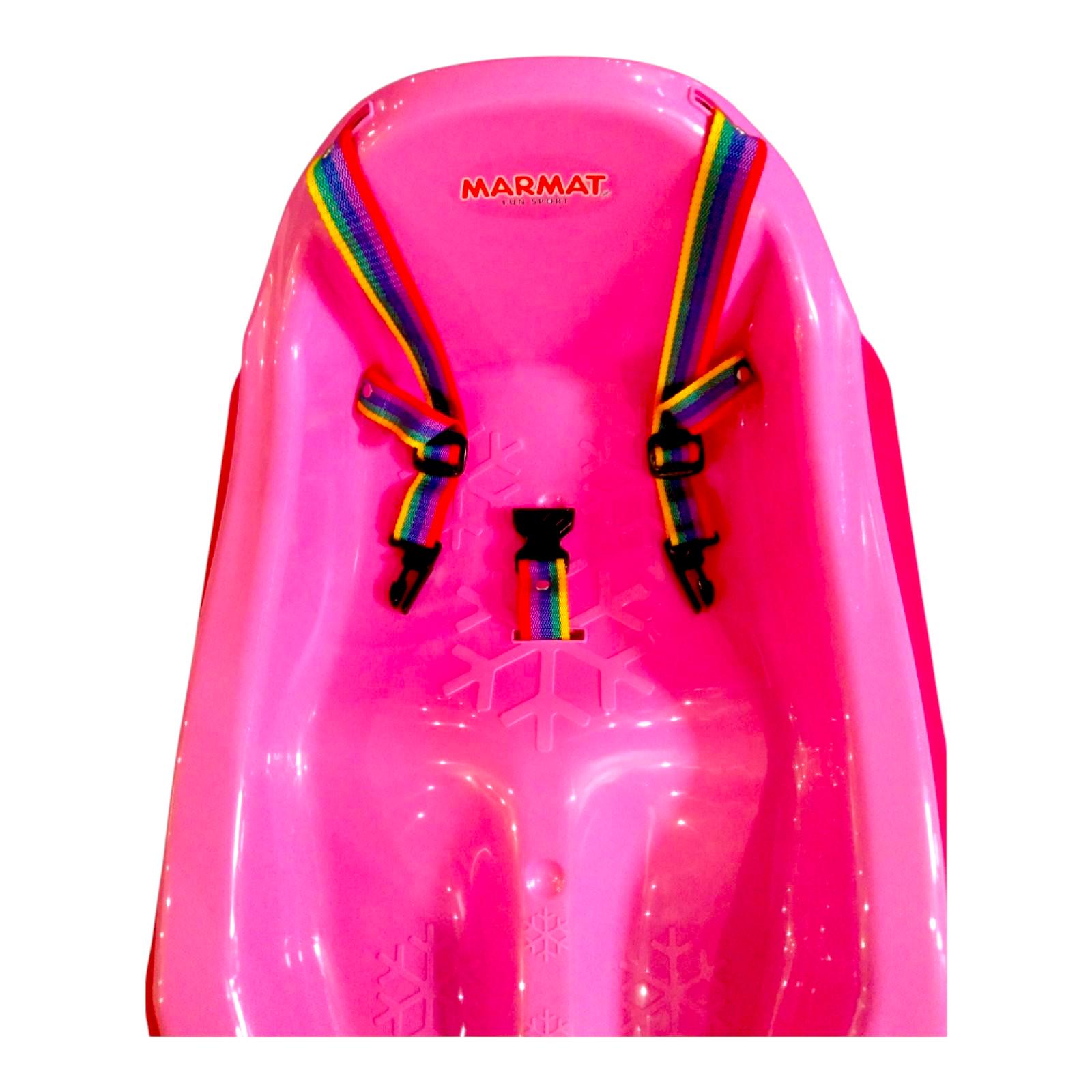 Санки-снігокати дитячі Marmat Mini Рожевий (11090) - фото 5 Санки-снігокати дитячі Marmat Mini Рожевий (11090) - фото 5