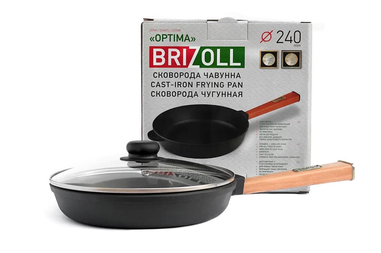 Сковорода с крышкой Brizoll Optimа O2440-P-C 24 см (313616)