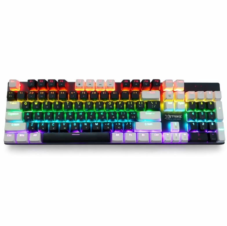 Клавиатура проводная механическая игровая с RGB подсветкой XSTRIKE XS-1010 полноразмерная (34570673)