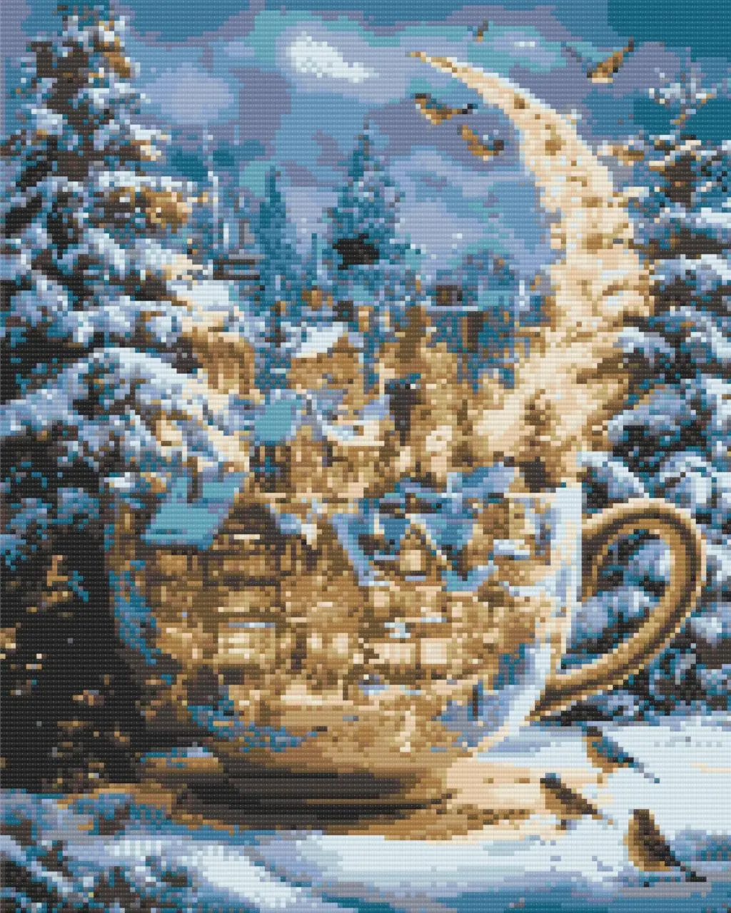 Алмазна мозаїка Ніч різдвяних чудес 40x50 см (OD3551)