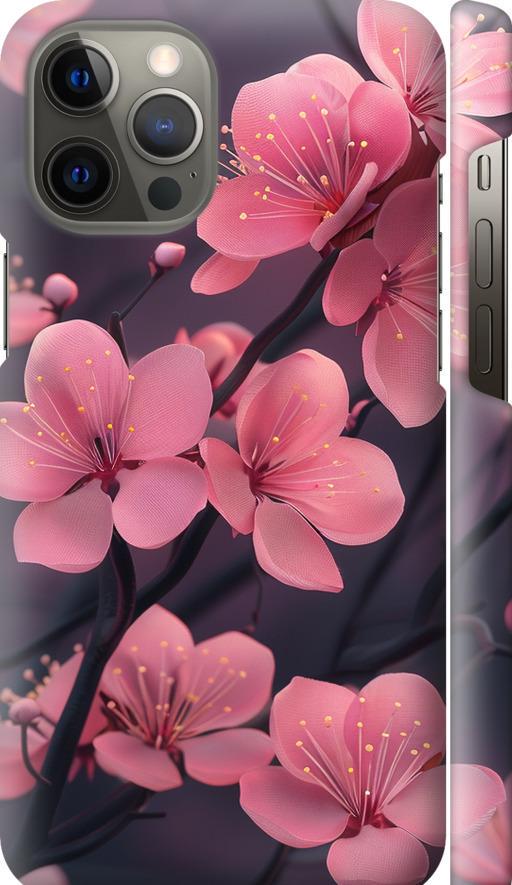 Чехол на iPhone 12 Pro Max Пурпурная сакура (6075c-2054-42517)
