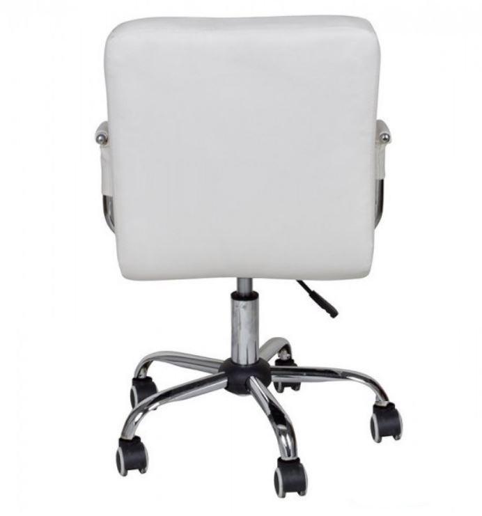 Крісло Group SDM Артур Ко хром/еко-шкіра Білий (6620453) - фото 3