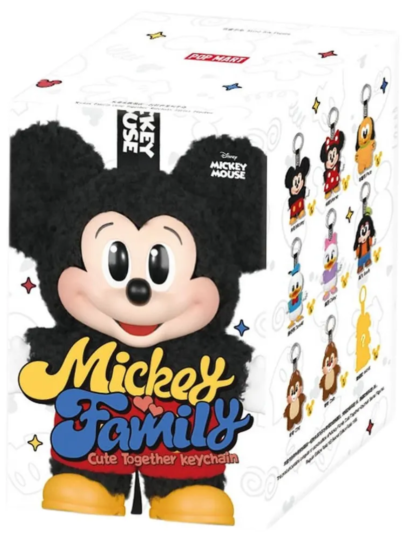 Брелок м'який сюрприз Міккі Маус сім'я 15 см (28414848)