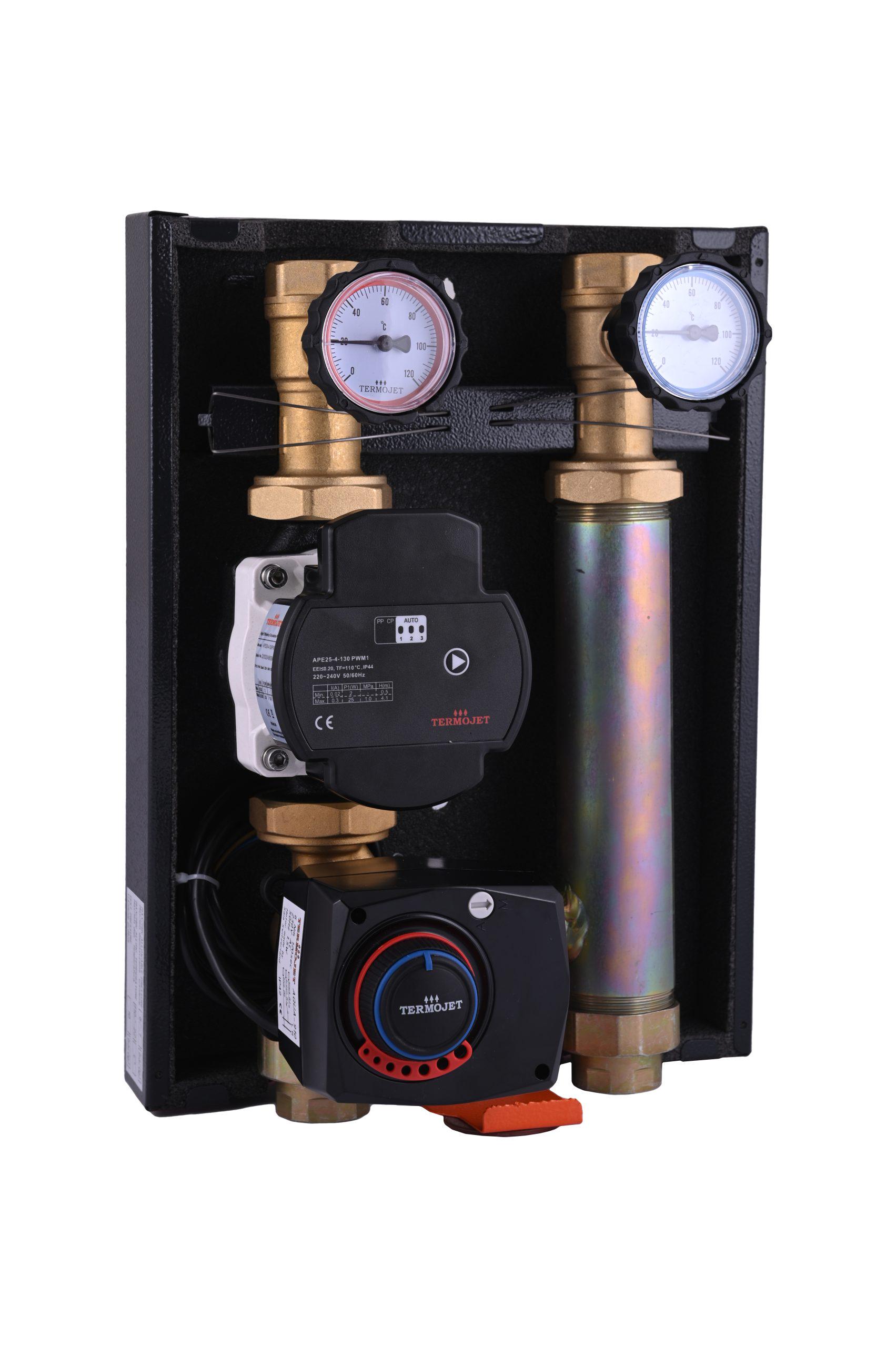 Насосна група зі змішувачем 1" ВР в теплоізоляції без насоса (НГ-48 28 Л 84320480 L)