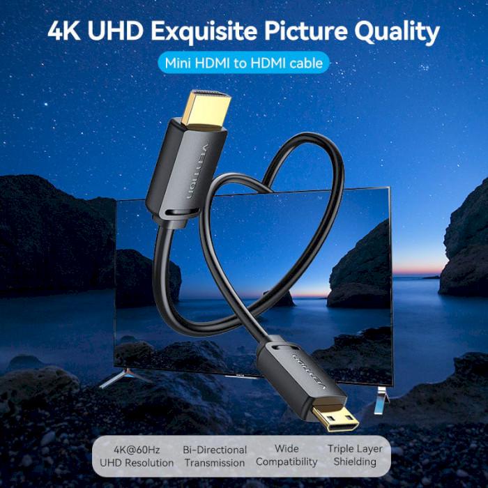 Кабель Vention HDMI M - Mini M 1,5 м V2.0 18Gbps HDR Dolby (AGHBG) - фото 3