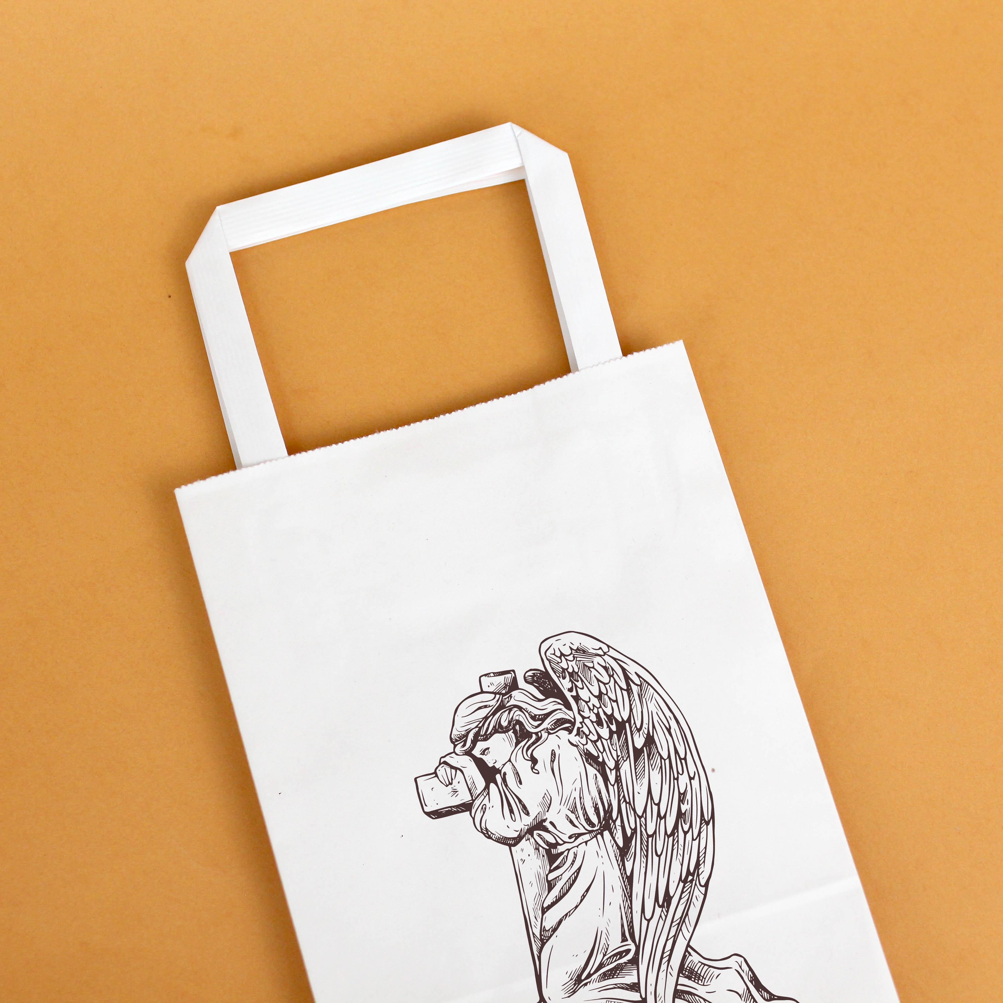 Пакет для релігійних подій Крафт з ритуальною символікою Янгол 150х90х240 мм 20 шт. - фото 2 Пакет для релігійних подій Крафт з ритуальною символікою Янгол 150х90х240 мм 20 шт. - фото 2