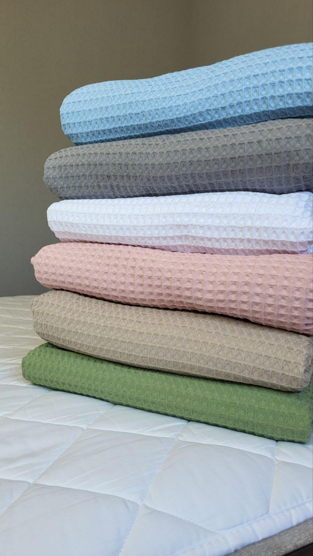 Покрывало Пике Сота 180x220 см Бежевый (11098) - фото 2