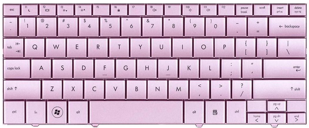 Клавиатура для ноутбука HP Compaq Mini 110 Pink Клавиатура для ноутбука HP Compaq Mini 110 Pink