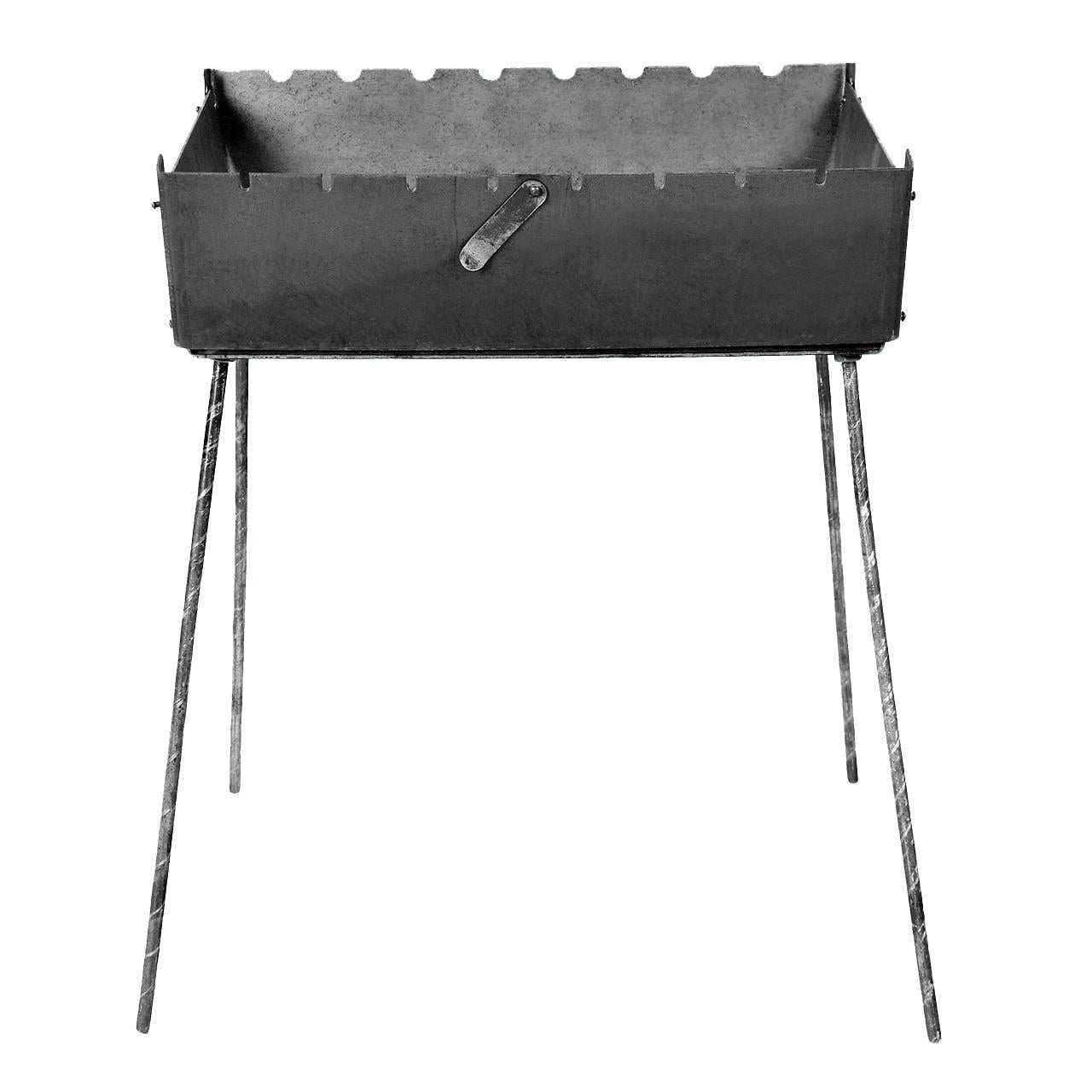 Мангал-валіза на 8 шампурів з чохлом і шампурами 450х300х140 мм