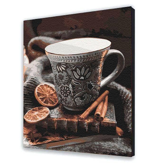 Картина по номерам Чашка с красками и кистями 40х50 см Multicolor (1293751871)