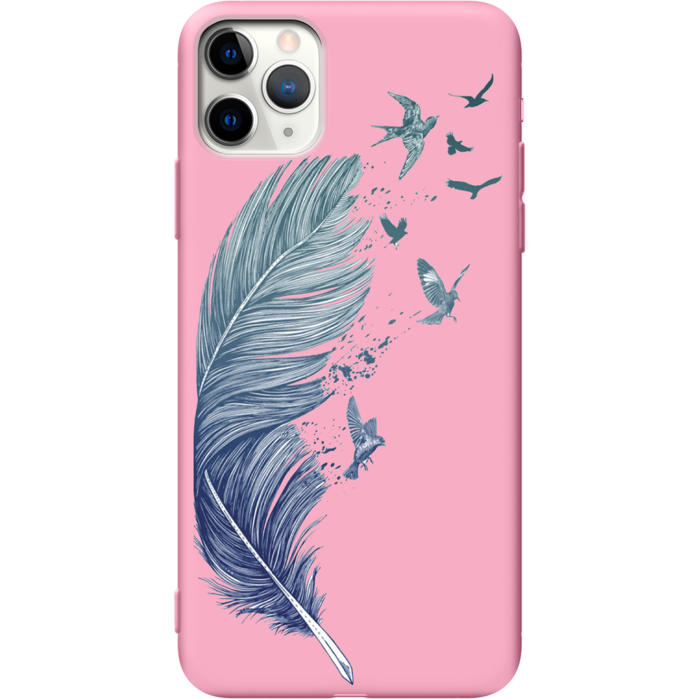 Чохол Boxface iPhone 11 Pro Feather Рожевий силікон (38189-cc38-43043)