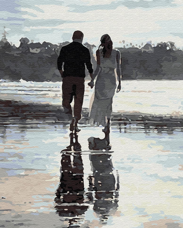 Картина по номерам Brushme Пара на набережной (GX30314) Картина по номерам Brushme Пара на набережной (GX30314)