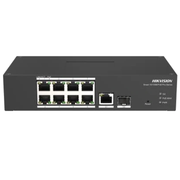 Комутатор 10 портів керований Hikvision DS-3T1310P-SI/HS PoE