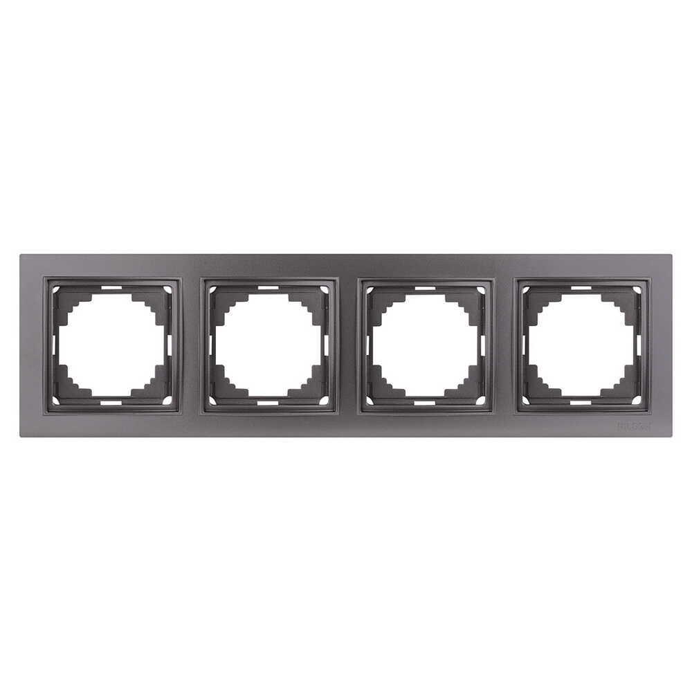 Рамка чотиримісна Nilson Thor Антрацит (27160094)