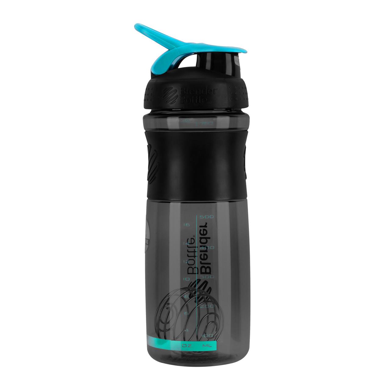 Шейкер спортивний Blender Bottle SportMixer 28 oz 820 мл Black/Teal - фото 7