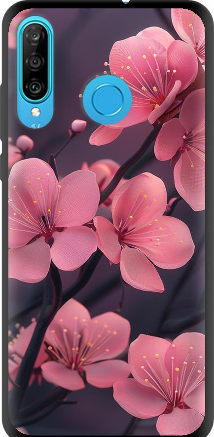 Чехол на Huawei P30 Lite Пурпурная сакура (6075b-1651-42517)