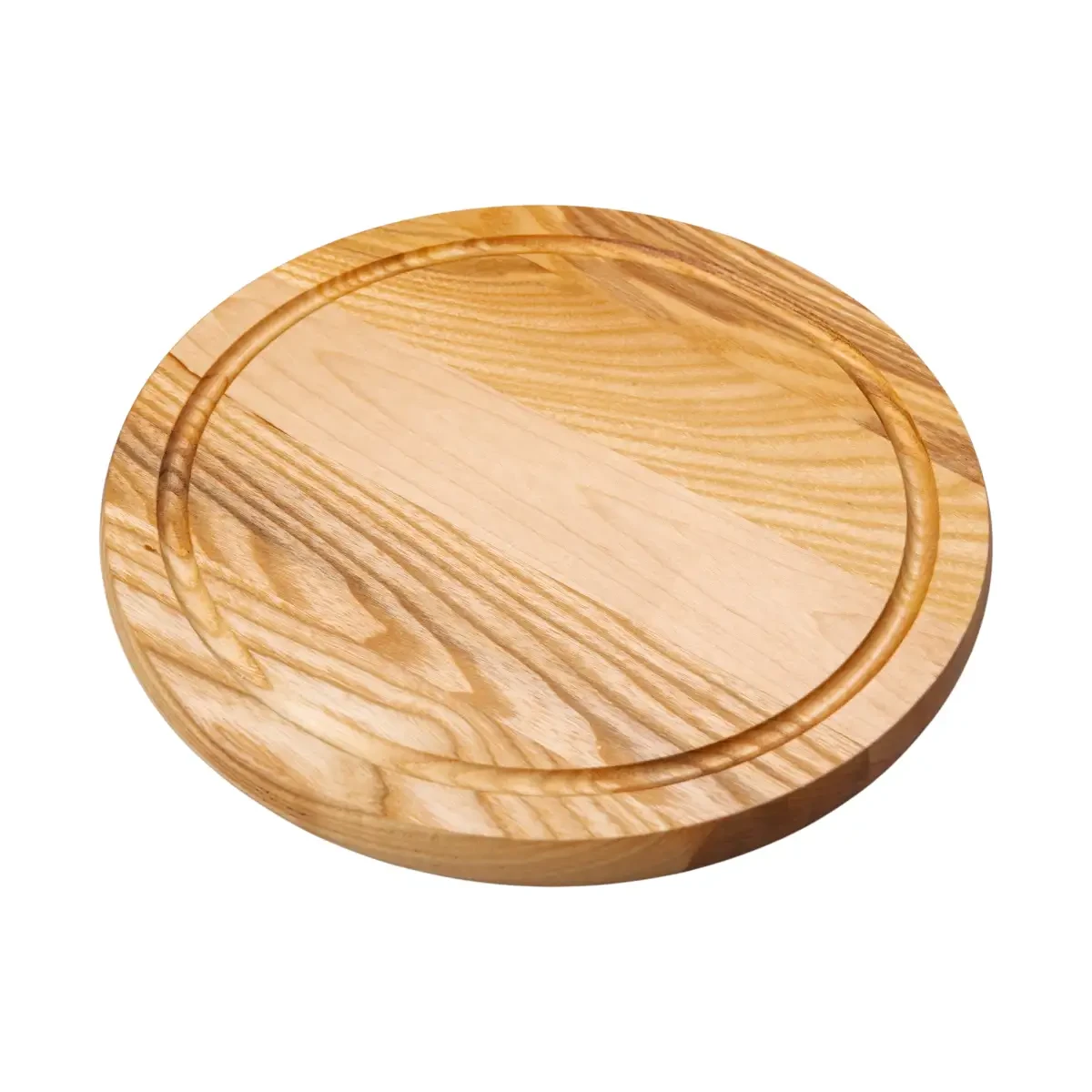 Доска разделочная деревянная круглая для подачи нарезки ясень 25 см - фото 2 Доска разделочная деревянная круглая для подачи нарезки ясень 25 см - фото 2