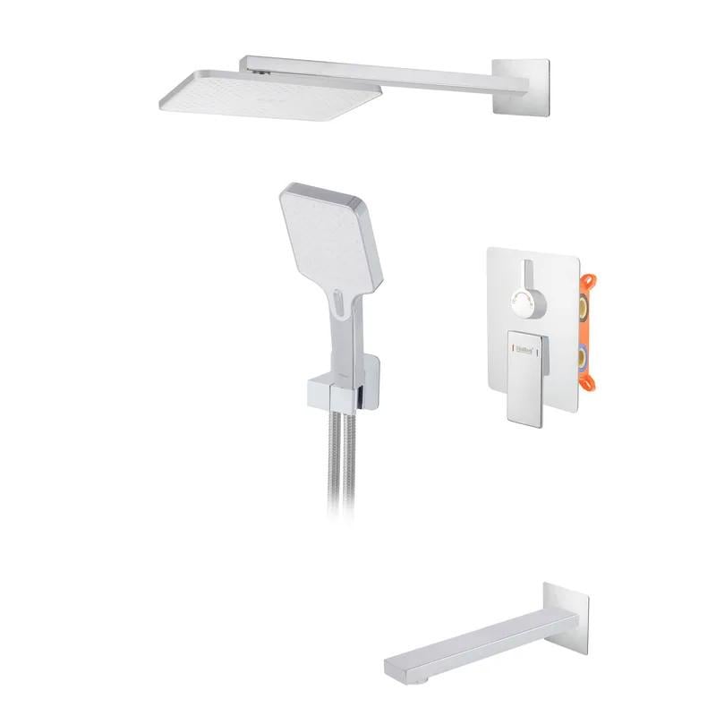 Душова система вбудована з виливом Haiba GAUDI 009 INNER латунна Хром (HB9595)