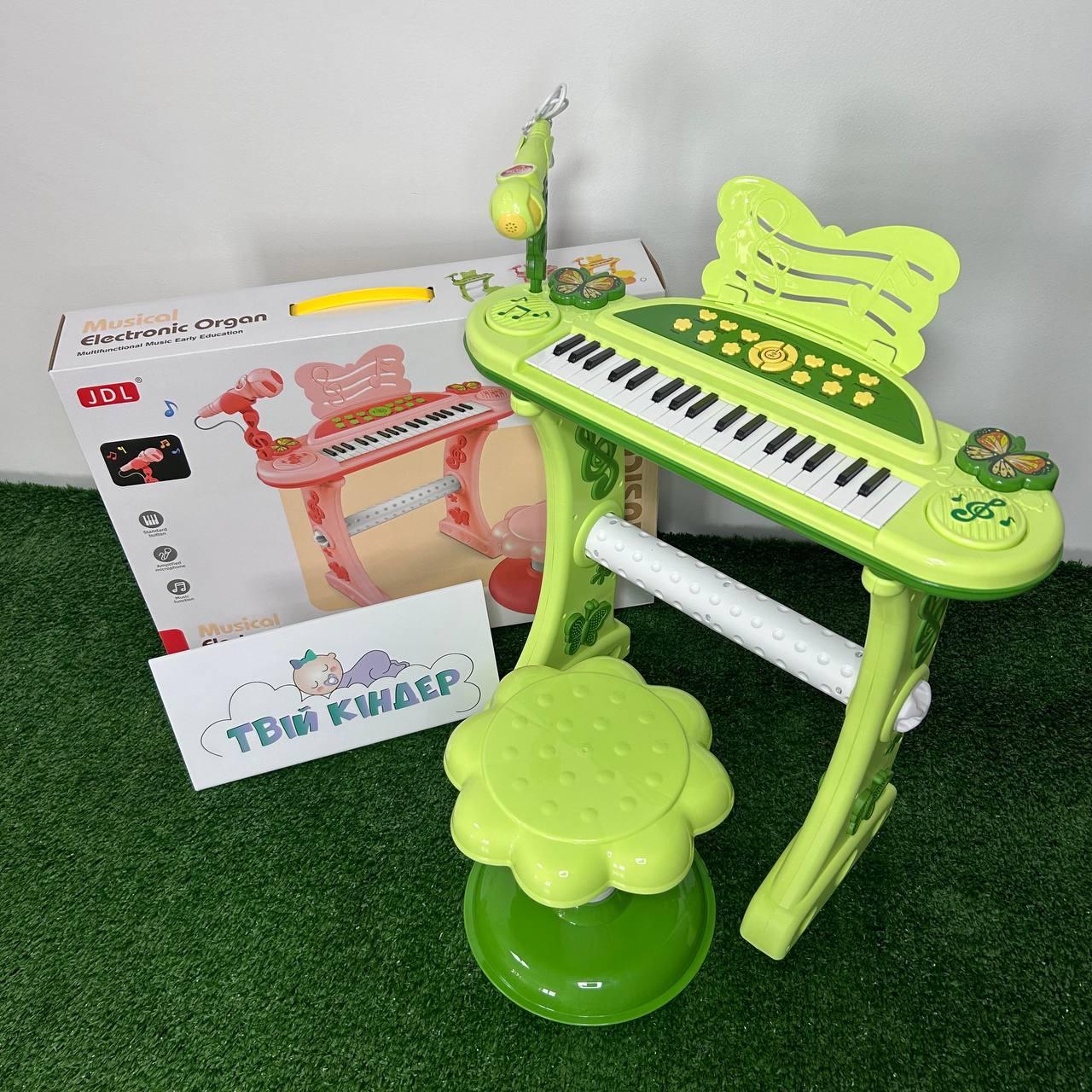 Пианино-синтезатор детский 8868B на ножках со стульчиком Зеленый (2667443219) Пианино-синтезатор детский 8868B на ножках со стульчиком Зеленый (2667443219)