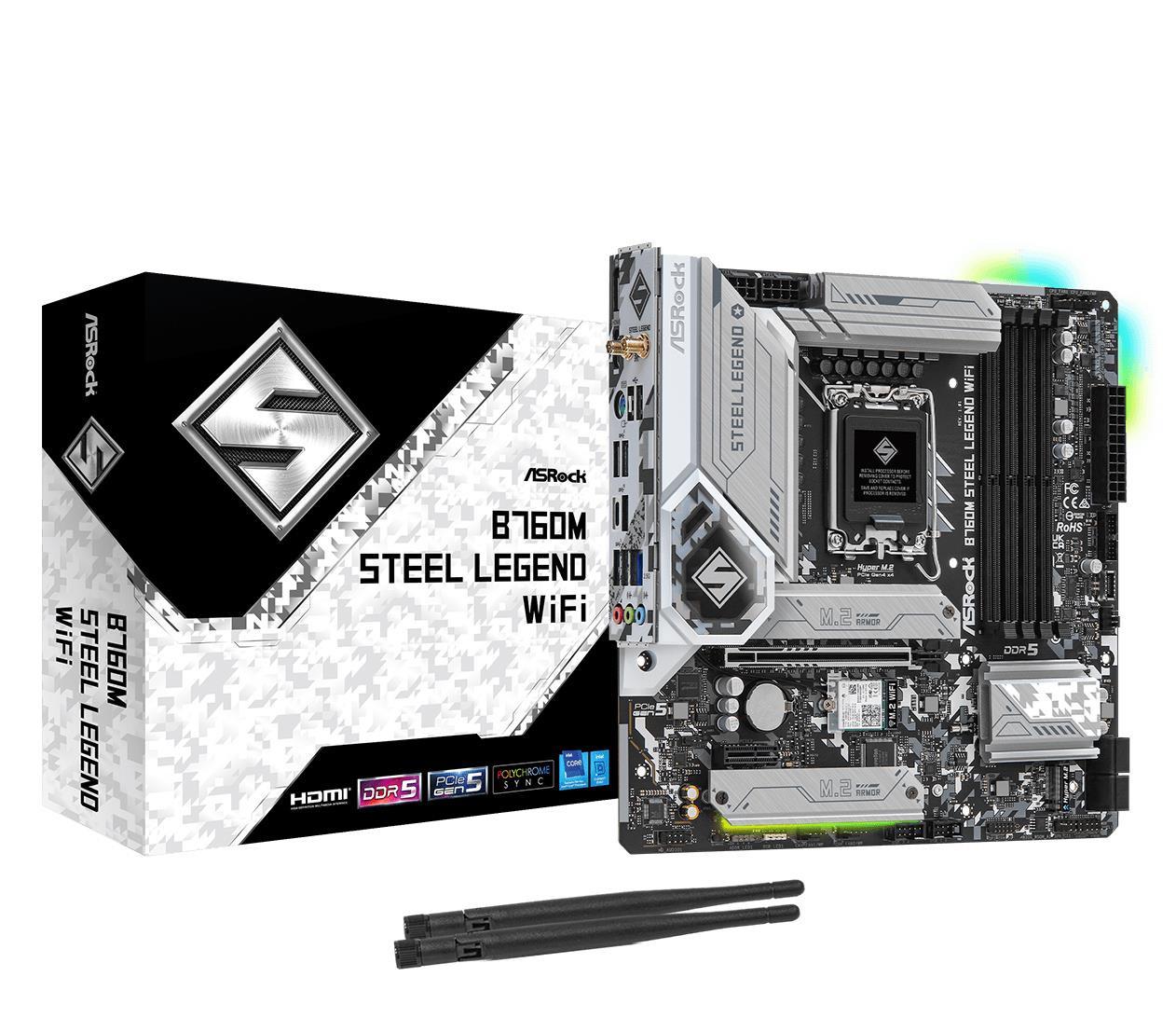 Материнська плата ASRock B760M Steel Legend WiFi (27064903)