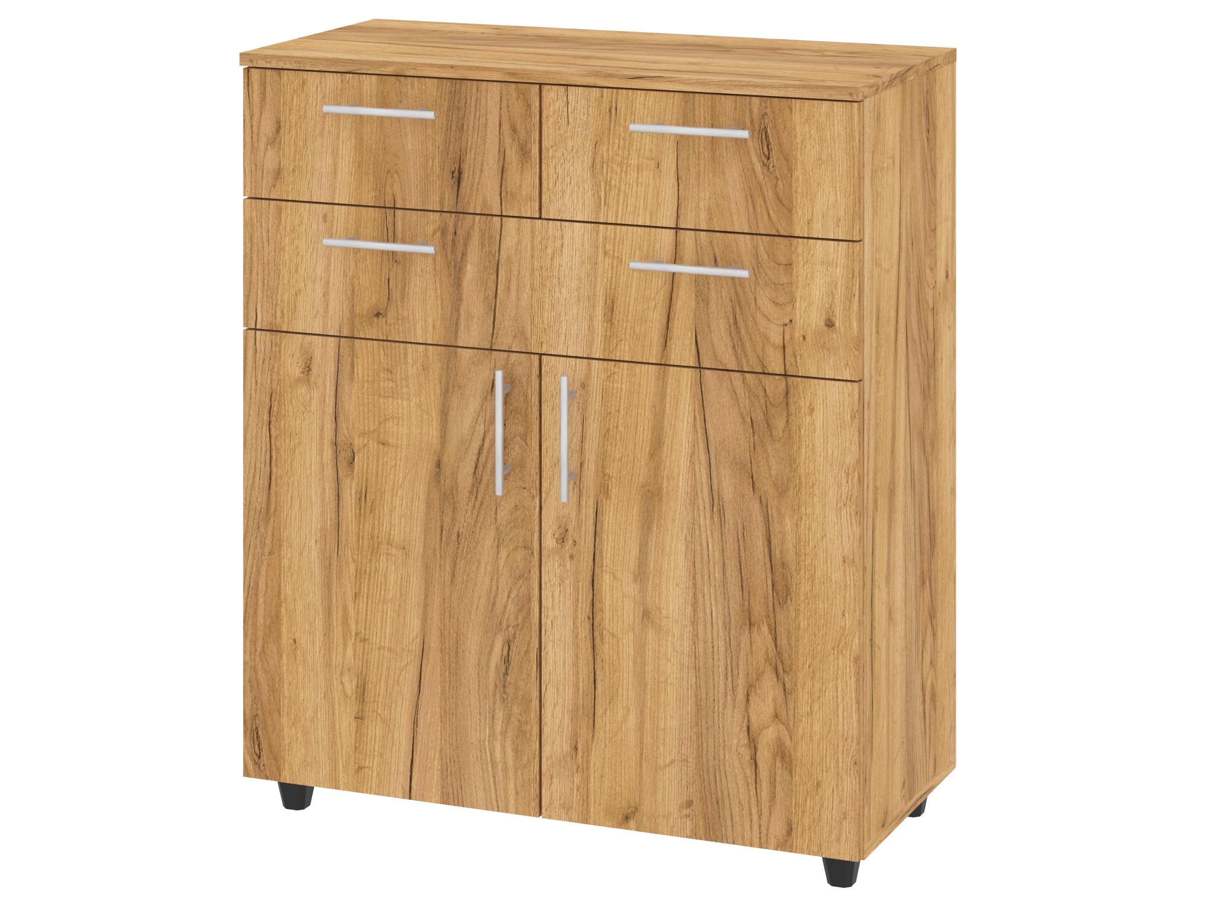 Комод с ящиками PEHOTIN К-3+2 ДСП 80х38х94 см Дуб тахо (PN-100466)