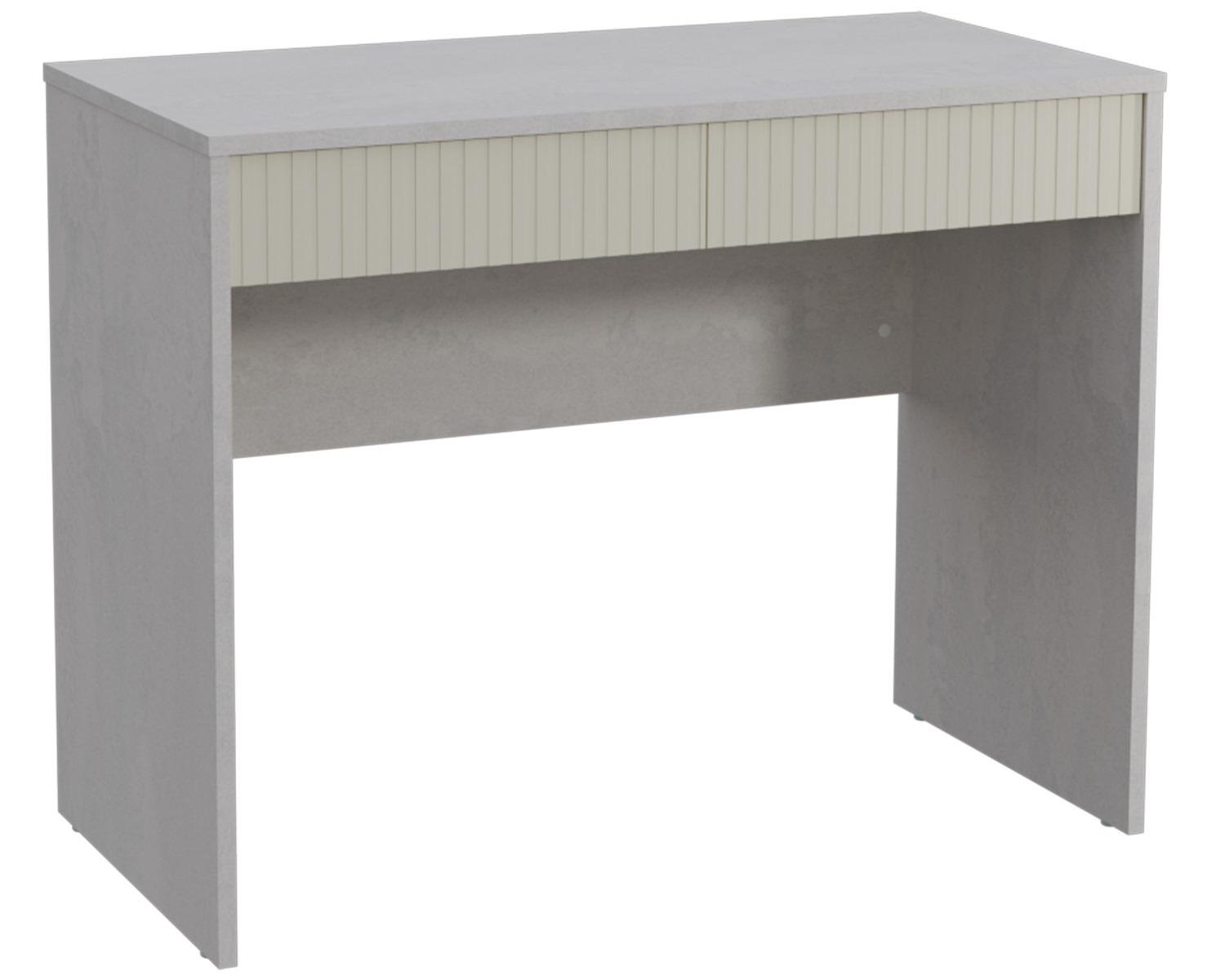 Комп'ютерний стіл Intarsio YOUNG RAL MDF 100х50 см Шовковий камінь/Кремовий (YOUNG_RAL1013)