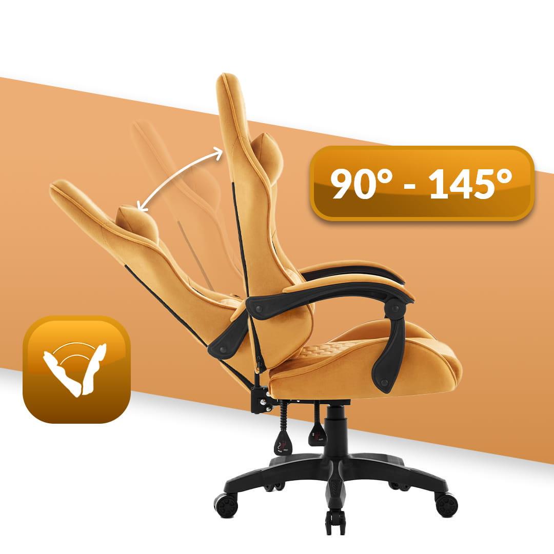 Комп'ютерне крісло Hell's HC-1000 тканина-1146 Gold (5907196011146) - фото 3