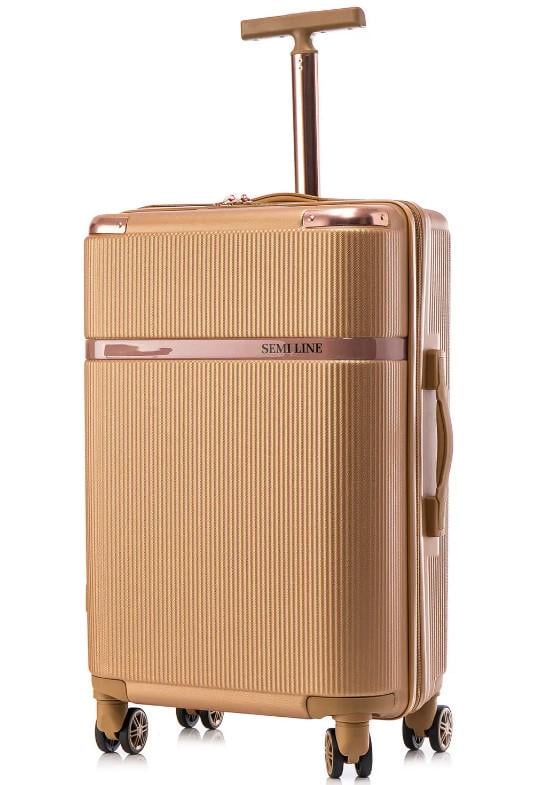 Чемодан SEMI LINE T5667-3 24" M Gold (52958) Чемодан SEMI LINE T5667-3 24" M Gold (52958)