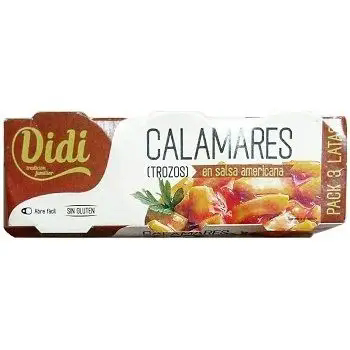 Кальмар шматочками в соусі Сальса Американа Calamares en Salsa Americana Didi Іспанія 3х80 г (13335983)