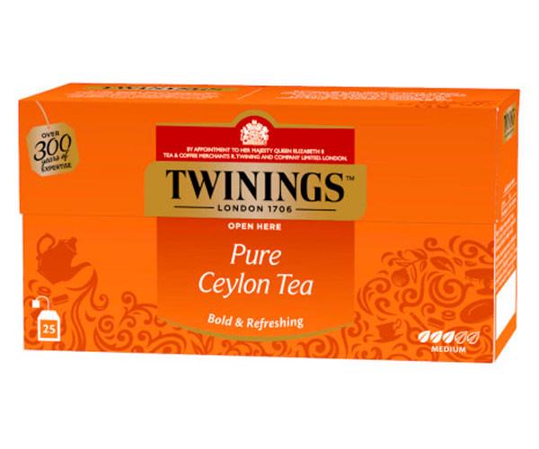 Чай чорний Twinings Цейлонський 25 пакетиків (twn1011)