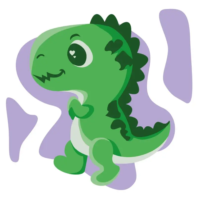 Розпис на полотні Brushme Маленький динозаврик 20x20 см (MBS051)