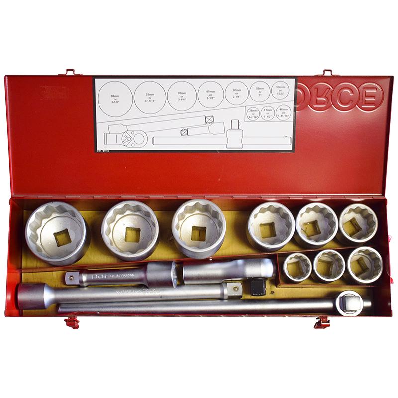 Набор инструментов Force 8141 1'' DR 14 шт. 36-80 мм