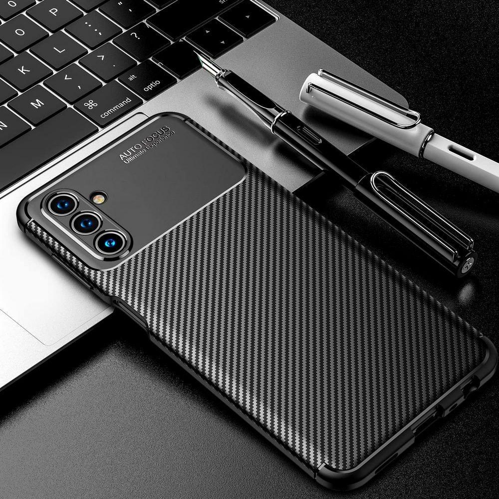 Чехол накладка Autofocus Carbon Samsung Galaxy M23 M236 Black (29554-2B)