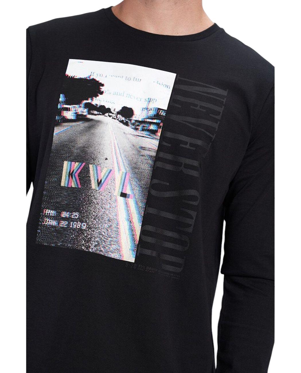 Лонгслив мужской Kenvelo 10106034.100 XL Черный (2050002963566) - фото 4